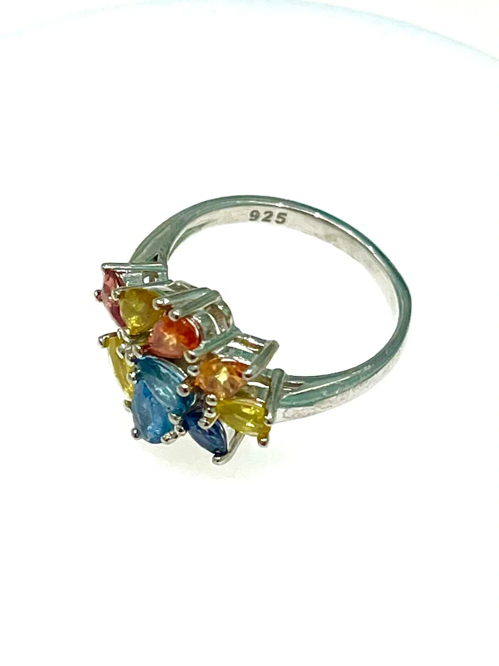 Natural Sapphires 14KGP Ring